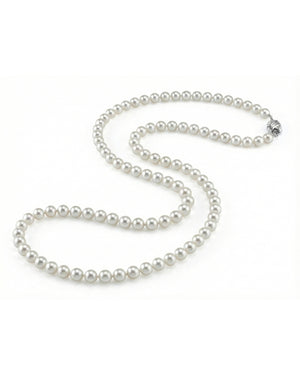 7.0-7.5mm Opera Length Freshwater Pearl Necklace- AAA Quality