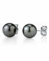 Tahitian Pearl Earrings: 8.0-9.0mm