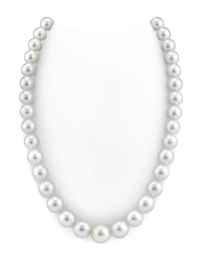 10-12mm White South Sea Pearl Necklace - Gem Quality