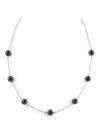 Japanese Akoya Black Pearl Tincup Necklace