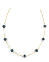 Japanese Akoya Black Pearl Tincup Necklace - Secondary Image