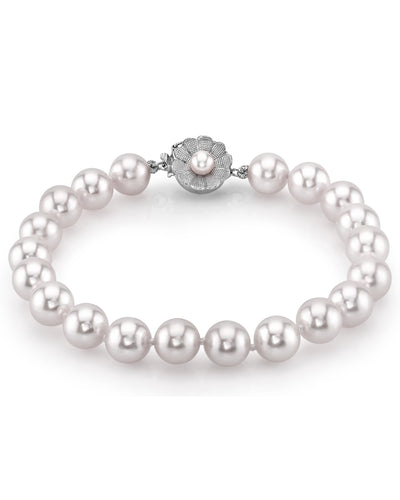 8-9mm White South Sea Pearl Bracelet - Gem Quality