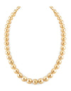 8-10mm Golden South Sea Pearl Necklace - Gem Quality