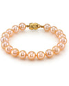 8.0-8.5mm Peach Freshwater Pearl Bracelet - AAA Quality - Secondary Image