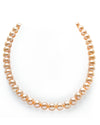 7.0-7.5mm Peach Freshwater Pearl Necklace - AAAA Quality