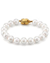 8.5-9.5mm White Freshwater Pearl Bracelet - AAAA Quality - Third Image