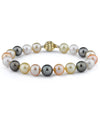 9-10mm South Sea & Freshwater Multicolor Bracelet - AAA Quality - Model Image