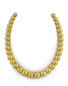 9-11mm Golden South Sea Pearl Necklace - Gem Quality