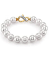 10-11mm White South Sea Pearl Bracelet - Model Image