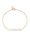 14K Gold Freshwater Pearl Addie Bracelet - Model Image