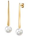 White South Sea Pearl Lina Earrings - Model Image