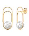 White South Sea Pearl Sabrina Earrings - Third Image