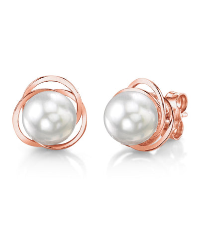 White South Sea Pearl Lexi Earrings - Secondary Image