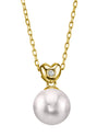 Akoya Pearl & Diamond Lev Pendant - Secondary Image