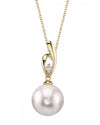 Akoya Pearl & Diamond Lois Pendant - Model Image