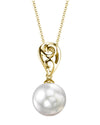 White South Sea Pearl Andrea Pendant - Model Image