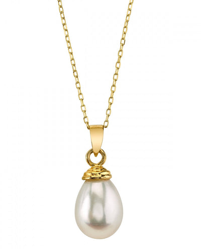 Drop-Shape Freshwater Pearl Hope Pendant - Secondary Image