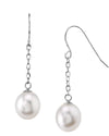 14K Gold Drop-Shape Freshwater Pearl Beau Tincup Earrings