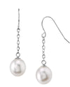 14K Gold Drop-Shape Freshwater Pearl Lila Tincup Earrings