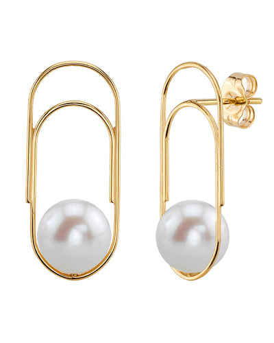 Freshwater Pearl Sabrina Earrings - Third Image