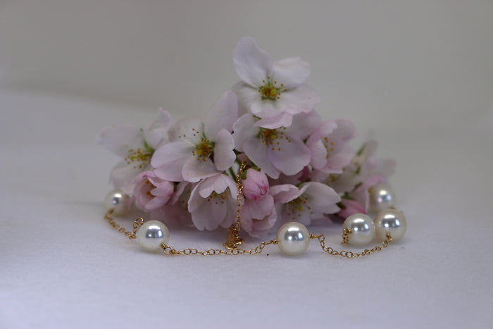 Hanadama Tin-Cup Style Pearl Necklaces