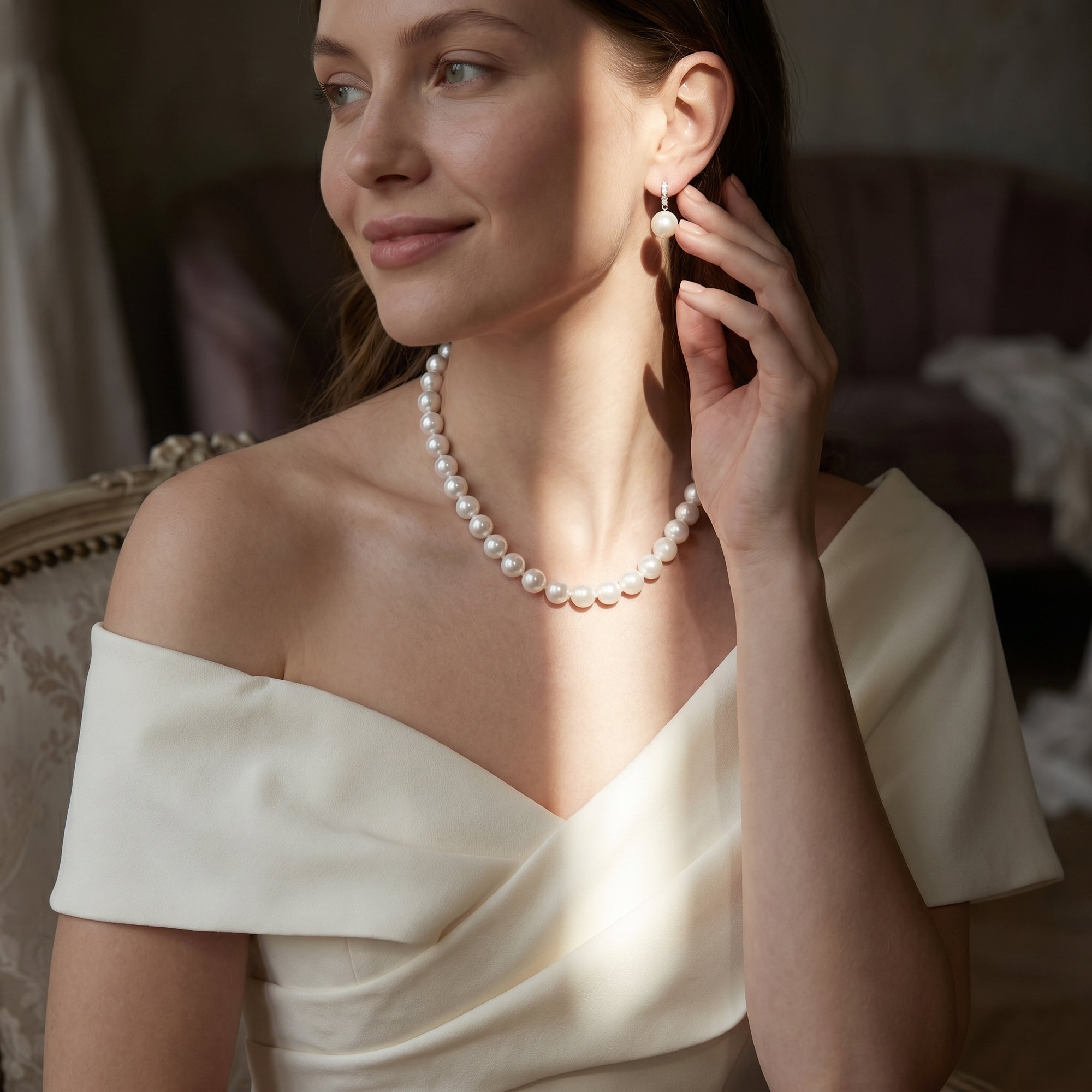 10-11mm White South Sea Pearl Necklace - AAAA Quality