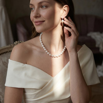10-11mm White South Sea Pearl Necklace - AAAA Quality