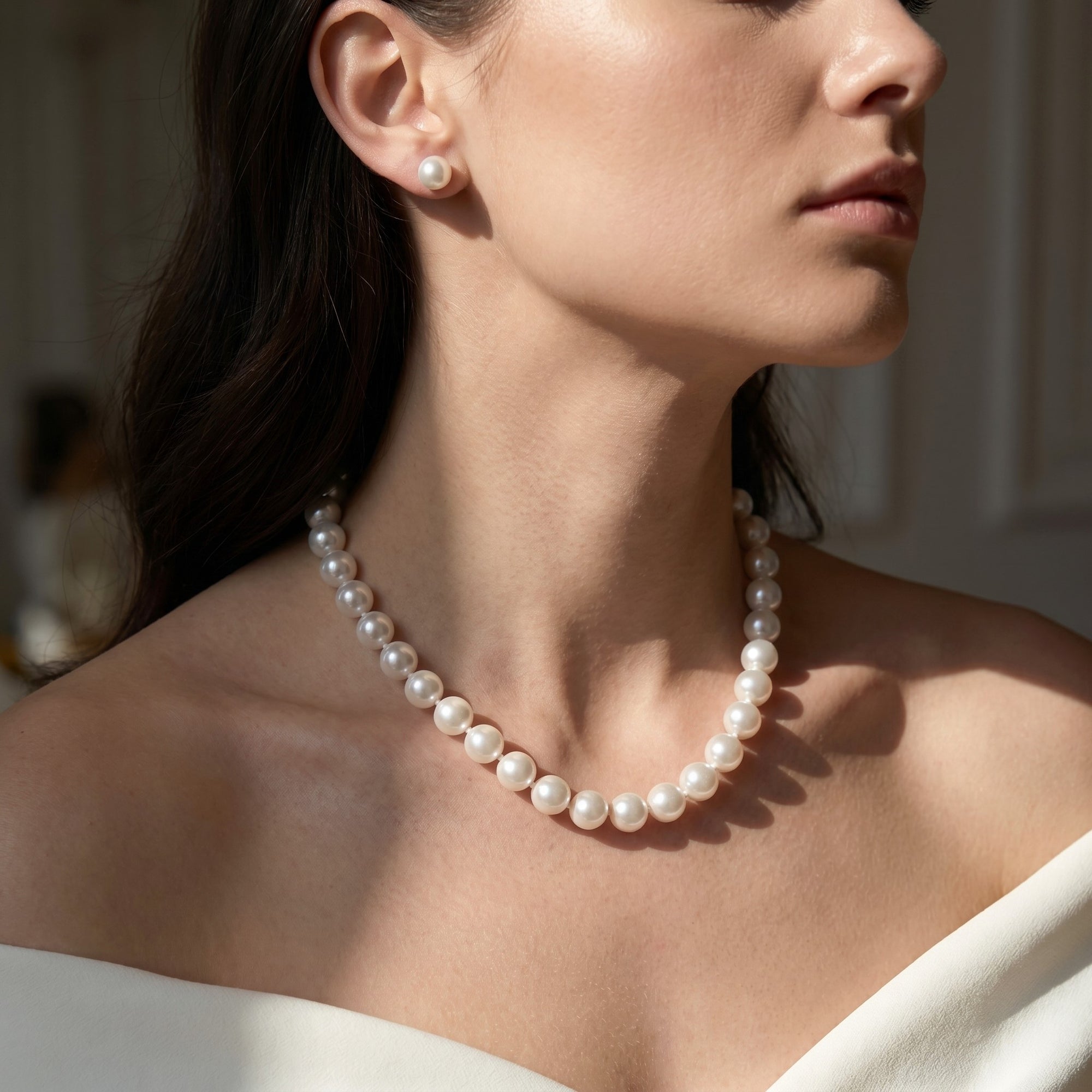 10-11mm White South Sea Pearl Necklace - AAAA Quality