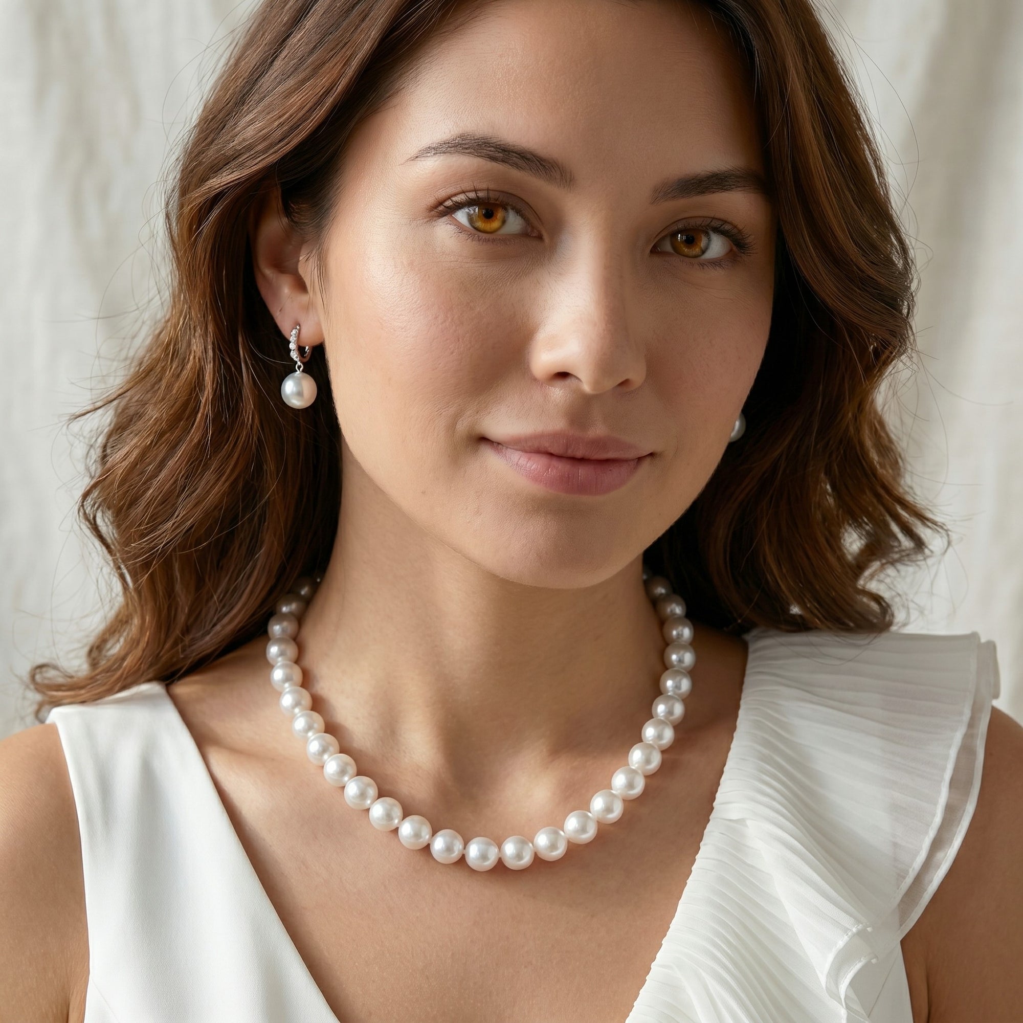 10-13mm White South Sea Pearl Necklace - AAAA Quality