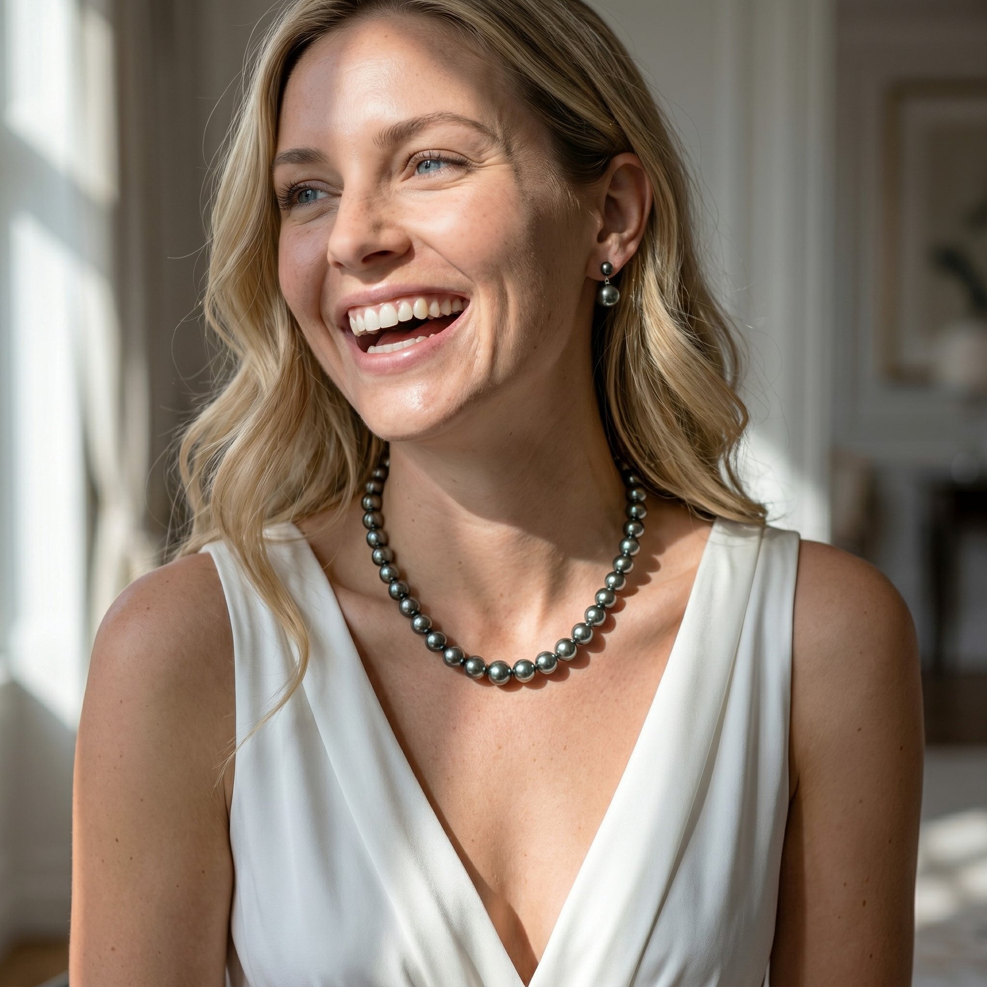 11-14mm Tahitian Pearl Necklace - AAAA Quality