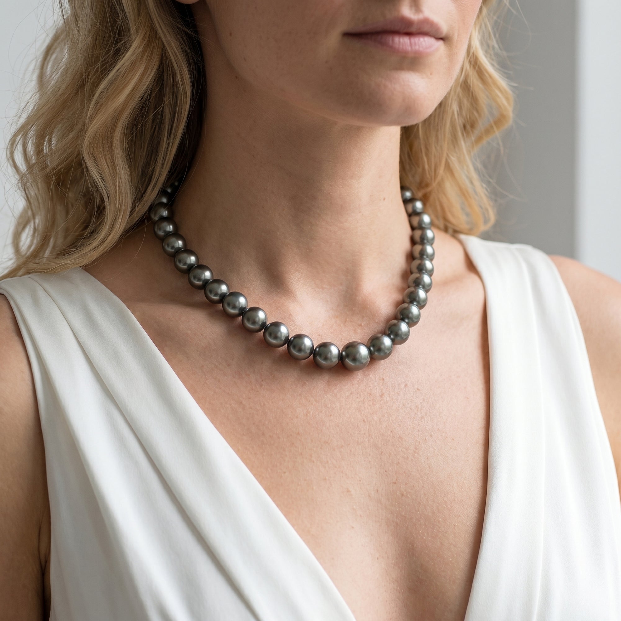 11-14mm Tahitian Pearl Necklace - AAAA Quality