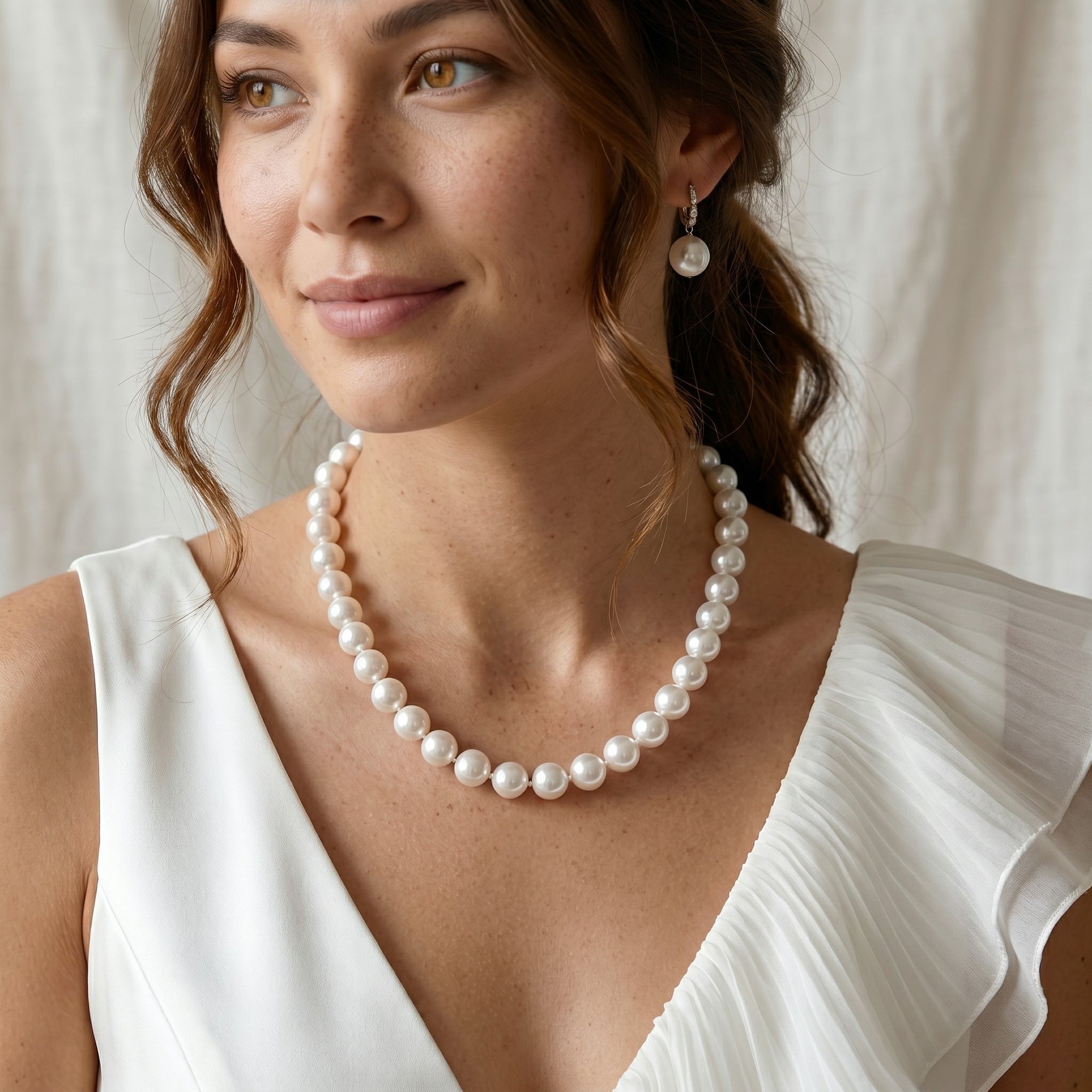 11-14mm White South Sea Pearl Necklace - AAAA Quality