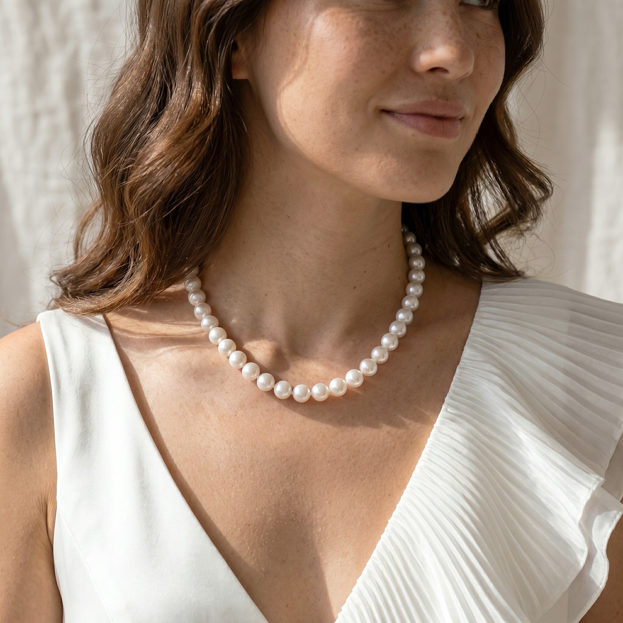 11-14mm White South Sea Pearl Necklace - AAAA Quality