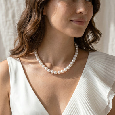 11-14mm White South Sea Pearl Necklace - AAAA Quality