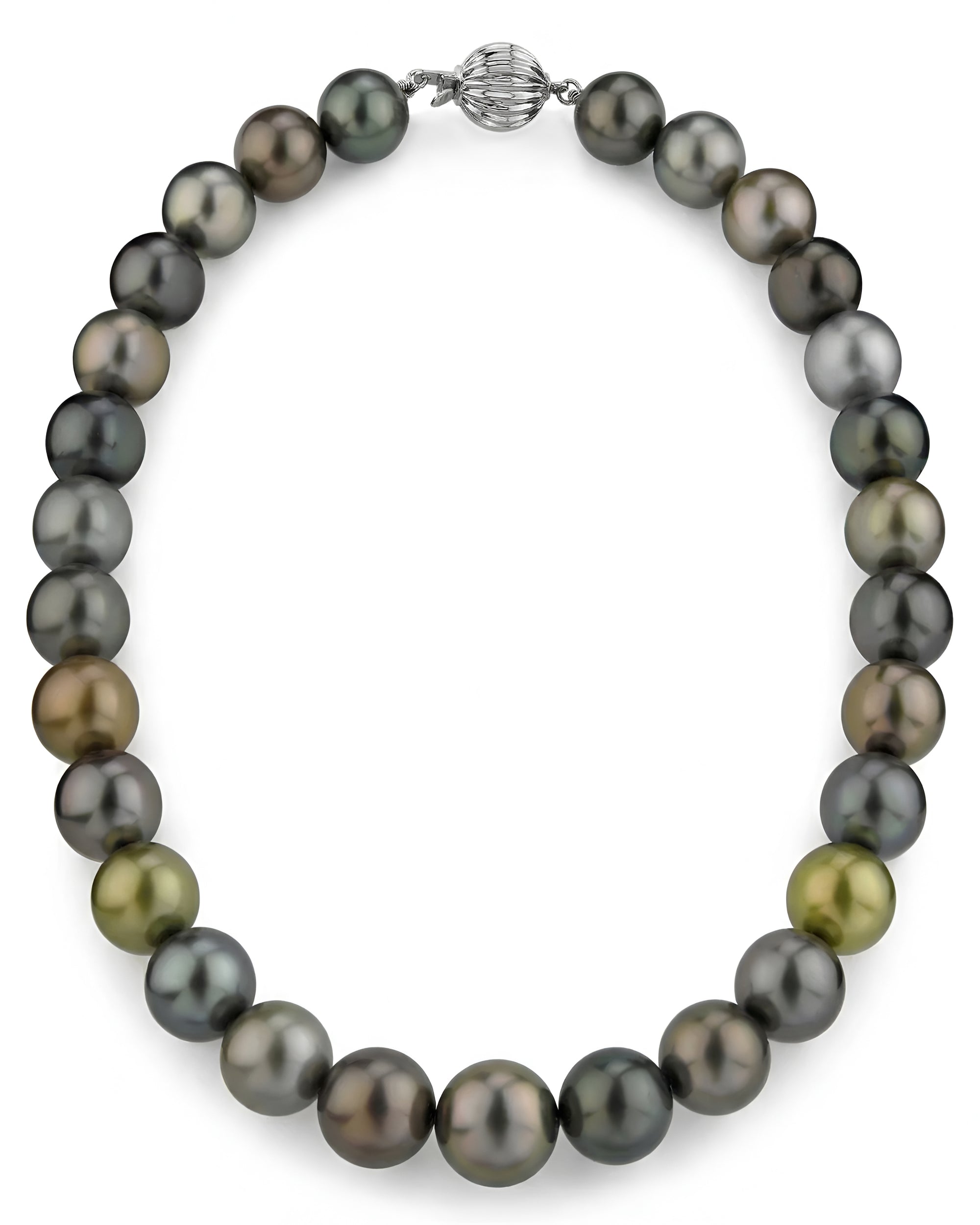 13-15mm Tahitian Multicolor Pearl Necklace - AAAA Quality