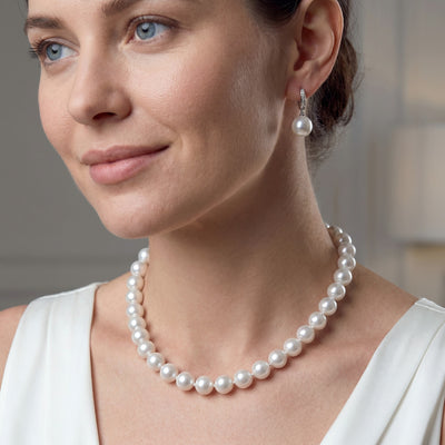 13-16mm White South Sea Pearl Necklace - AAAA Quality