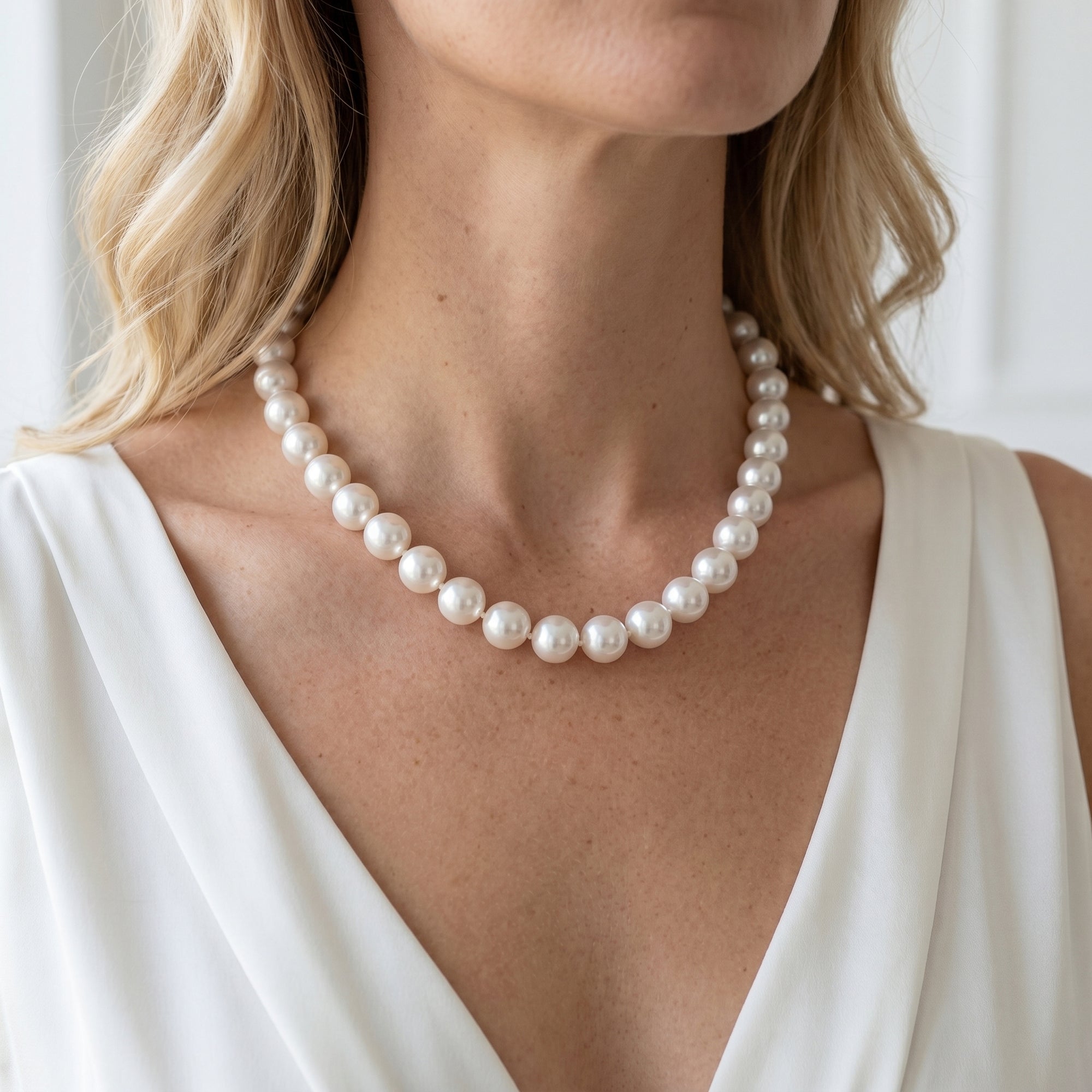 17-18mm White South Sea Pearl Necklace - AAAA Quality