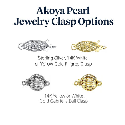 White Japanese Akoya Pearl Necklace, 6.5-7.0mm - AA+ Quality