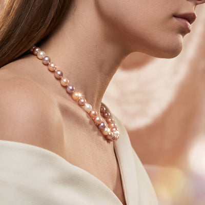 6.5-7.0mm Freshwater Multicolor Pearl Necklace - AAA Quality