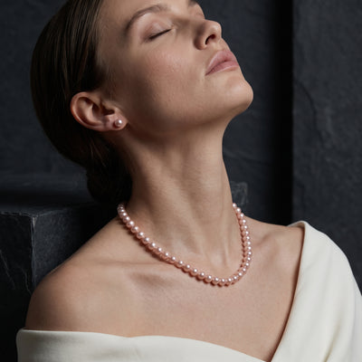 6.5-7.0mm Pink Freshwater Pearl Necklace - AAA Quality