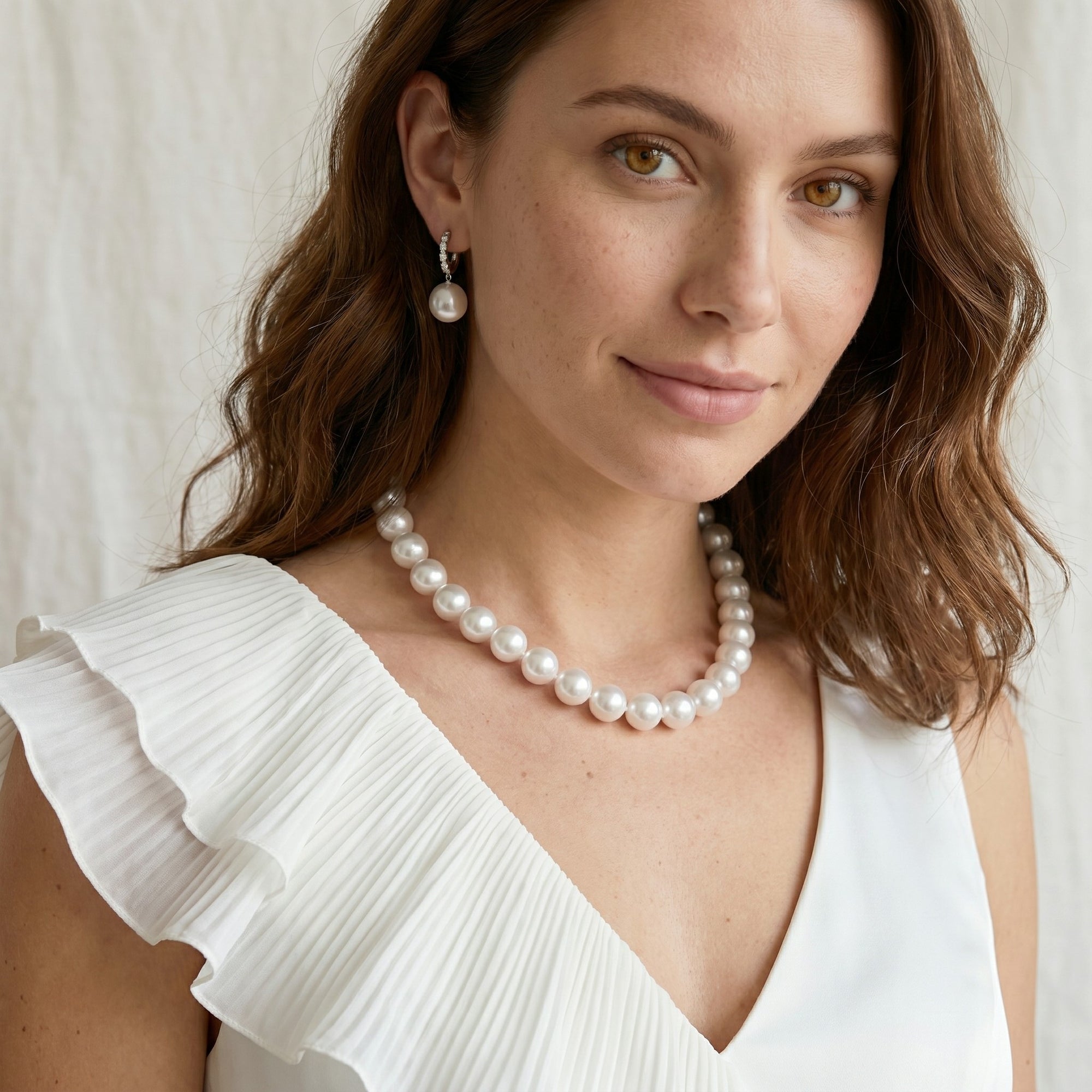 8-10mm White South Sea Pearl Necklace - AAAA Quality