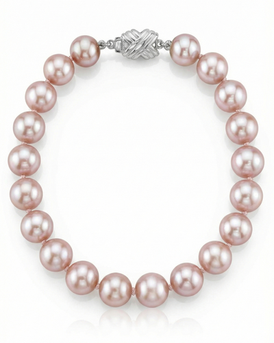 8.0-8.5mm Pink Freshwater Pearl Bracelet - AAAA Quality