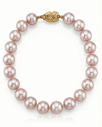 8.0-8.5mm Pink Freshwater Pearl Bracelet - AAAA Quality