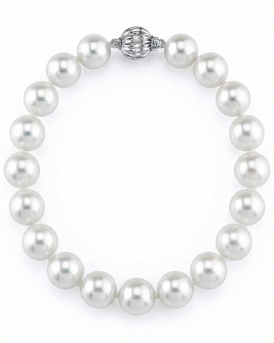 8.0-8.5mm White Freshwater Pearl Bracelet - AAAA Grade