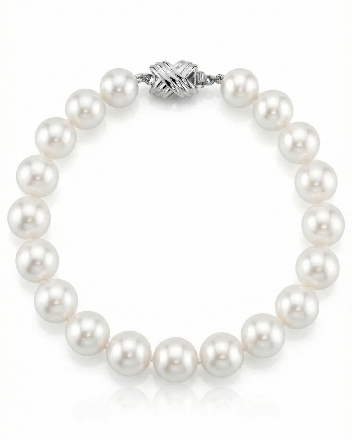 8.5-9.5mm White Freshwater Pearl Bracelet - AAAA Quality