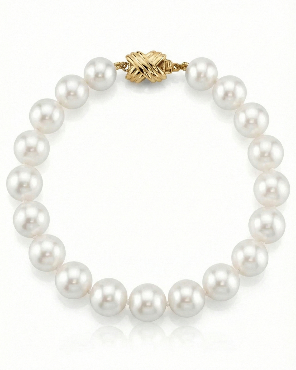 8.5-9.5mm White Freshwater Pearl Bracelet - AAA Quality