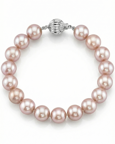 9.5-10.5mm Pink Freshwater Pearl Bracelet