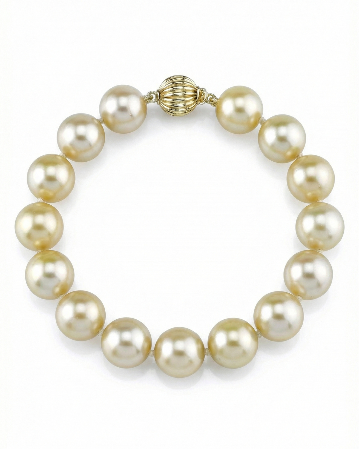 Champagne Golden South Sea Pearl Bracelet, 9.0-10.0mm