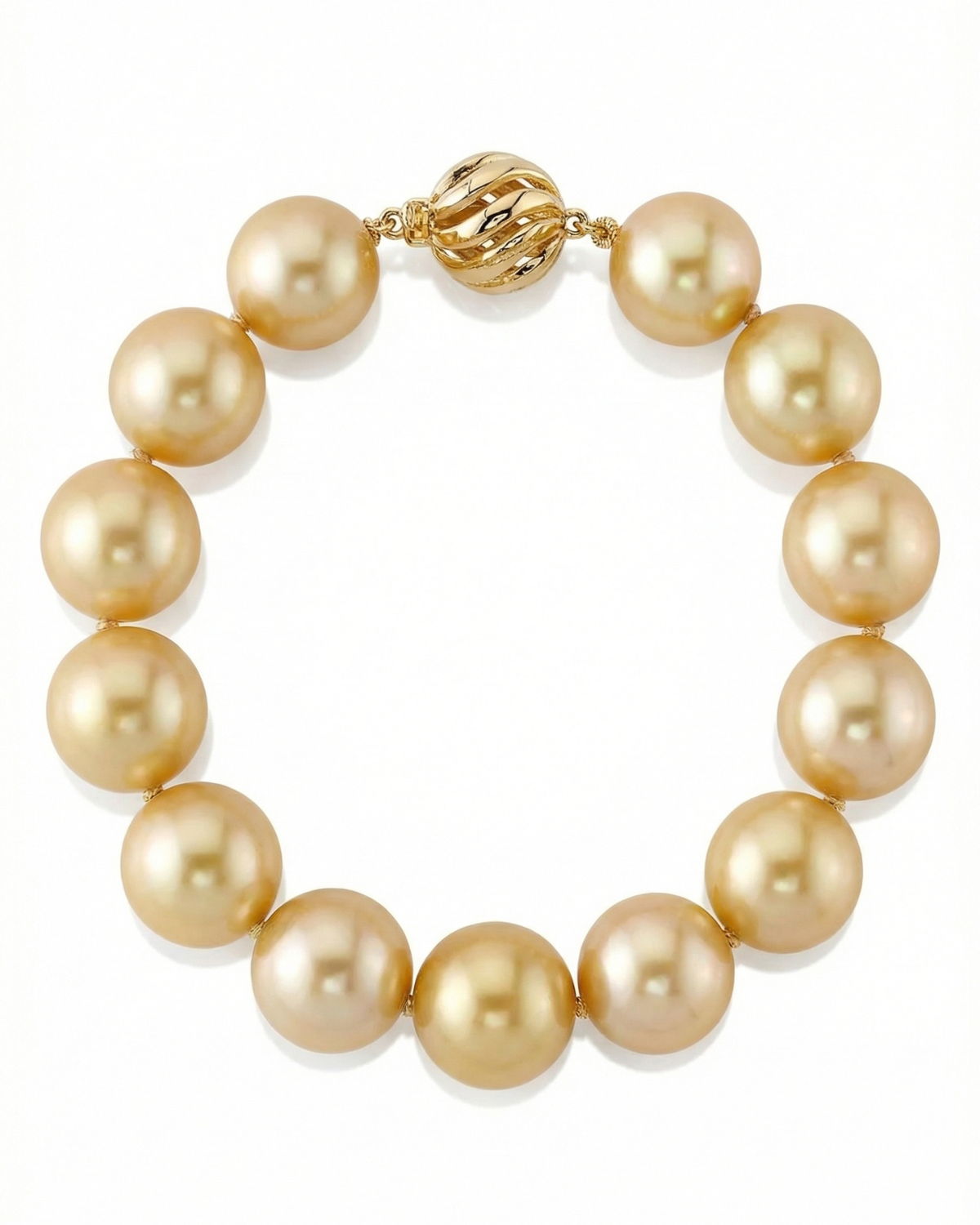 Golden South Sea Pearl Bracelet, 11.0-12.0mm