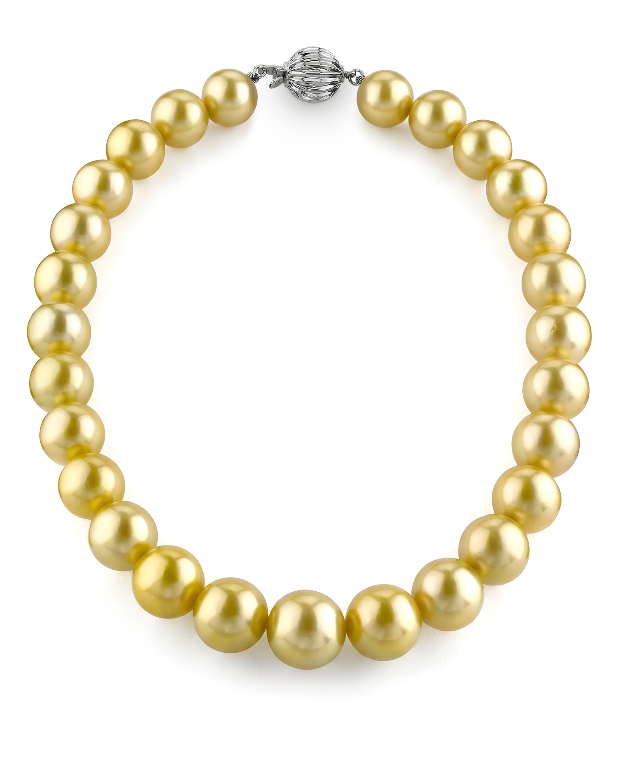 Golden South Sea Pearl Necklace, 13.0-15.0mm - AAA Quality